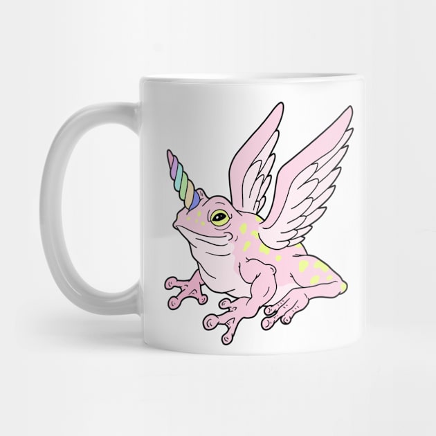 Pink Frog Unicorn by Alure Prints